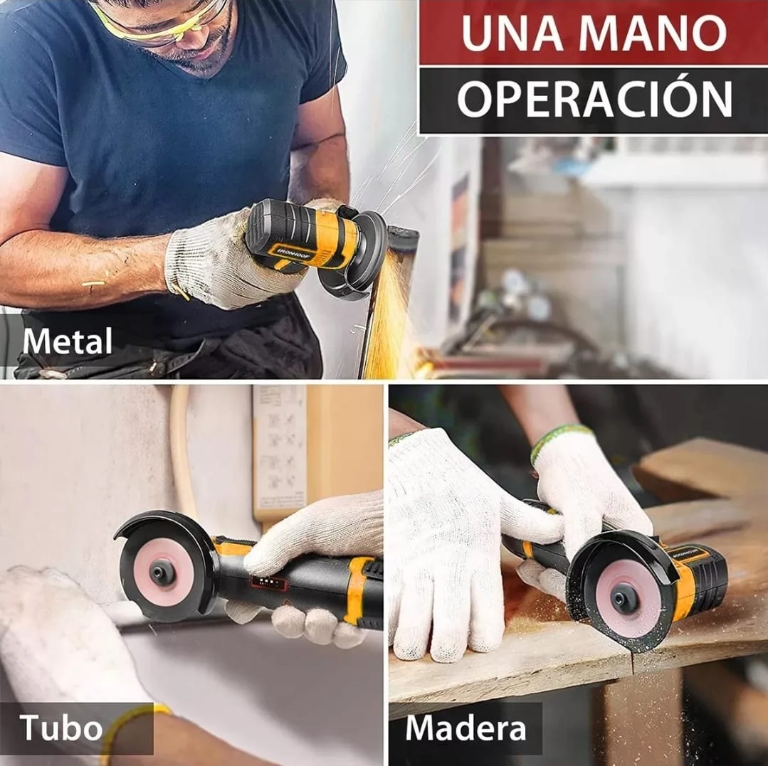 MINI ESMERILADOR INALÁMBRICO KRUGGER (DOS BATERÍAS)