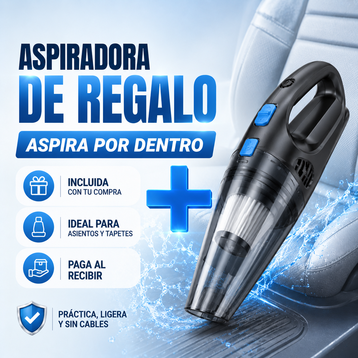 HIDROLAVADORA Inalámbrica (2 baterías) + ASPIRADORA Inalámbrica