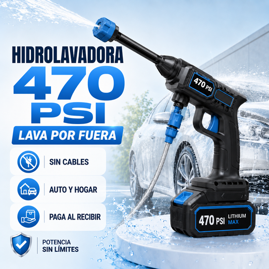 HIDROLAVADORA Inalámbrica (2 baterías) + ASPIRADORA Inalámbrica