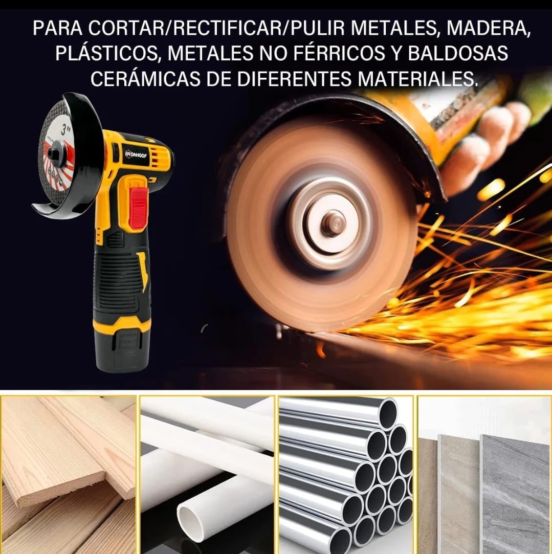 MINI ESMERILADOR INALÁMBRICO KRUGGER (DOS BATERÍAS)