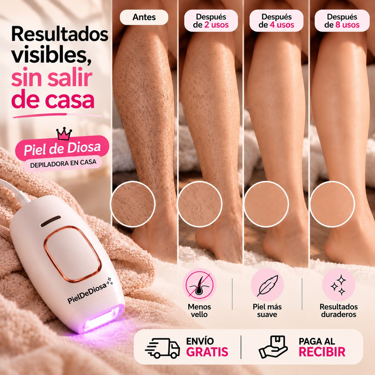Depiladora Láser IPL ✨Piel de Diosa
